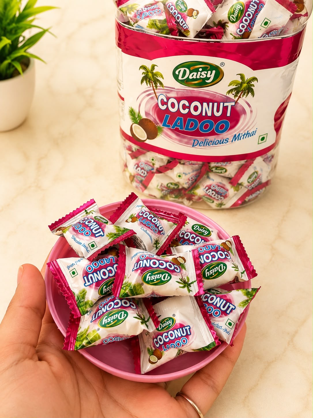 Coconut Laddo Candy | Pack of 10 | BH Chatpata House