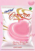 Heartbeat Candy with strawberry filling inside | Pack of 20 | BH Chatpata House